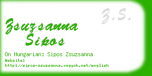 zsuzsanna sipos business card